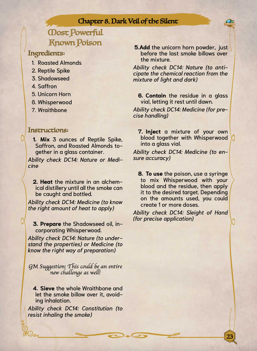 Herbs, Potions, Rituals and Effects